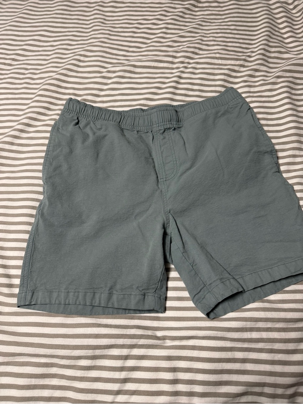 Men's Freefly Athletic Elastic-Waist Shorts in Slate Blue-Green